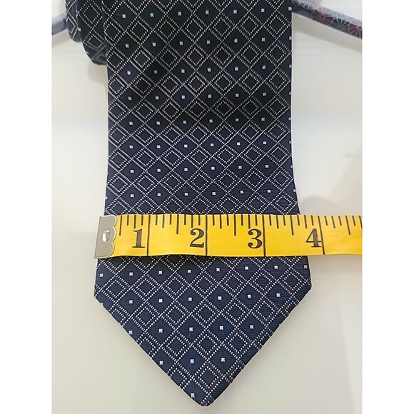 Tommy Hilfiger Mens Repp Imported Silk Classic Graphic Vintage Neck Tie Work - Picture 7 of 9